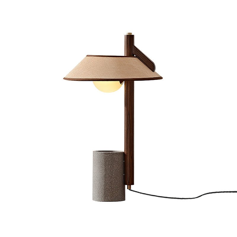 Damon Minimalistische Tischlampe aus Holz