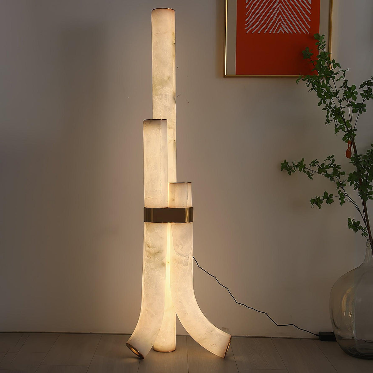 Nivoena Alabaster Stehleuchte