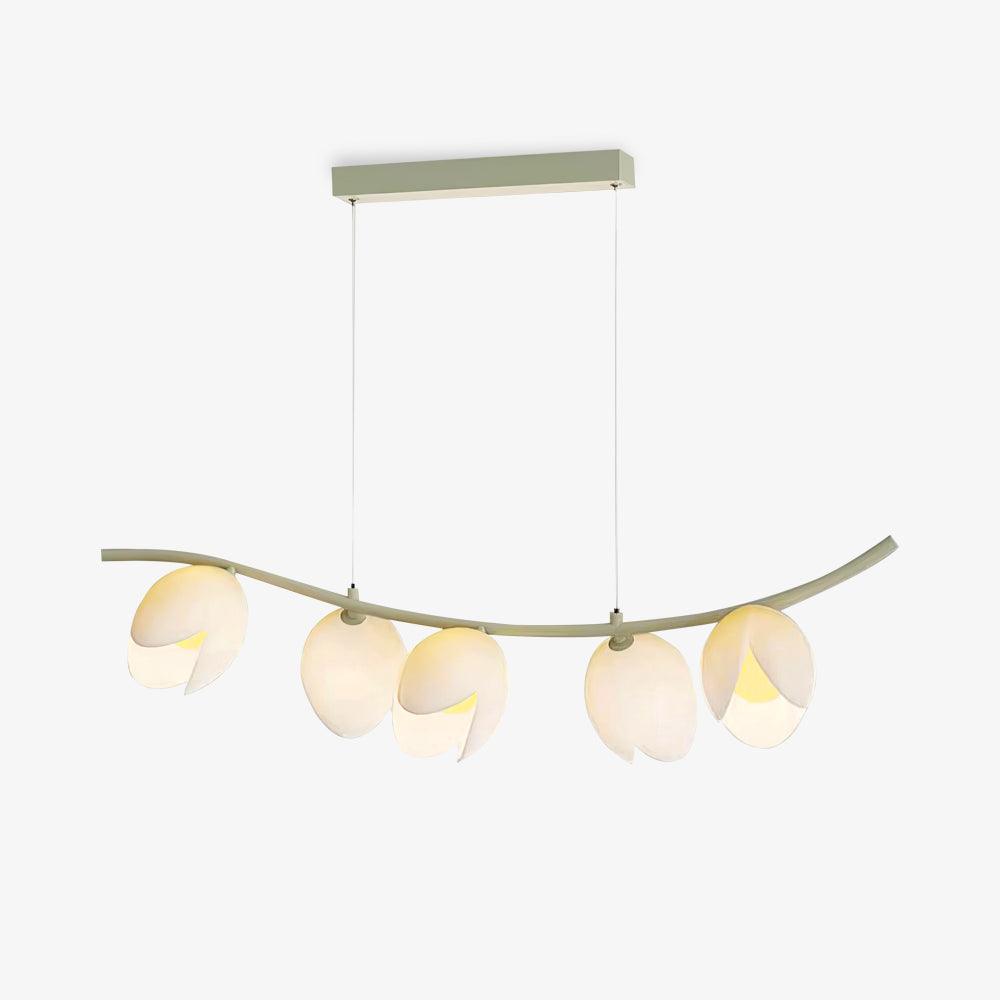 Pistachio Elegance zeitgenössische Kunst-Pendelleuchte