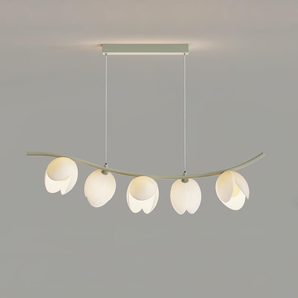 Pistachio Elegance zeitgenössische Kunst-Pendelleuchte