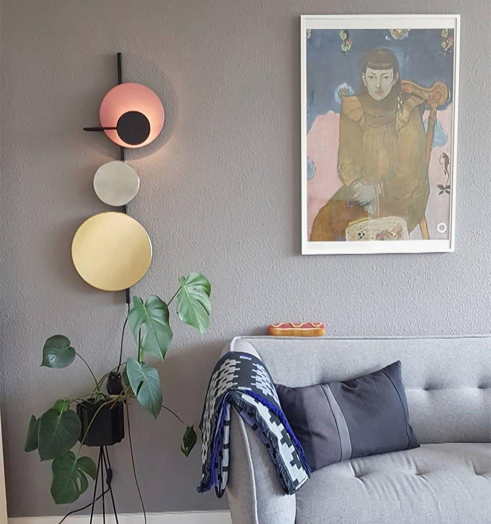 Selaaria zeitgenössische minimalistische Wandleuchte mit Stecker