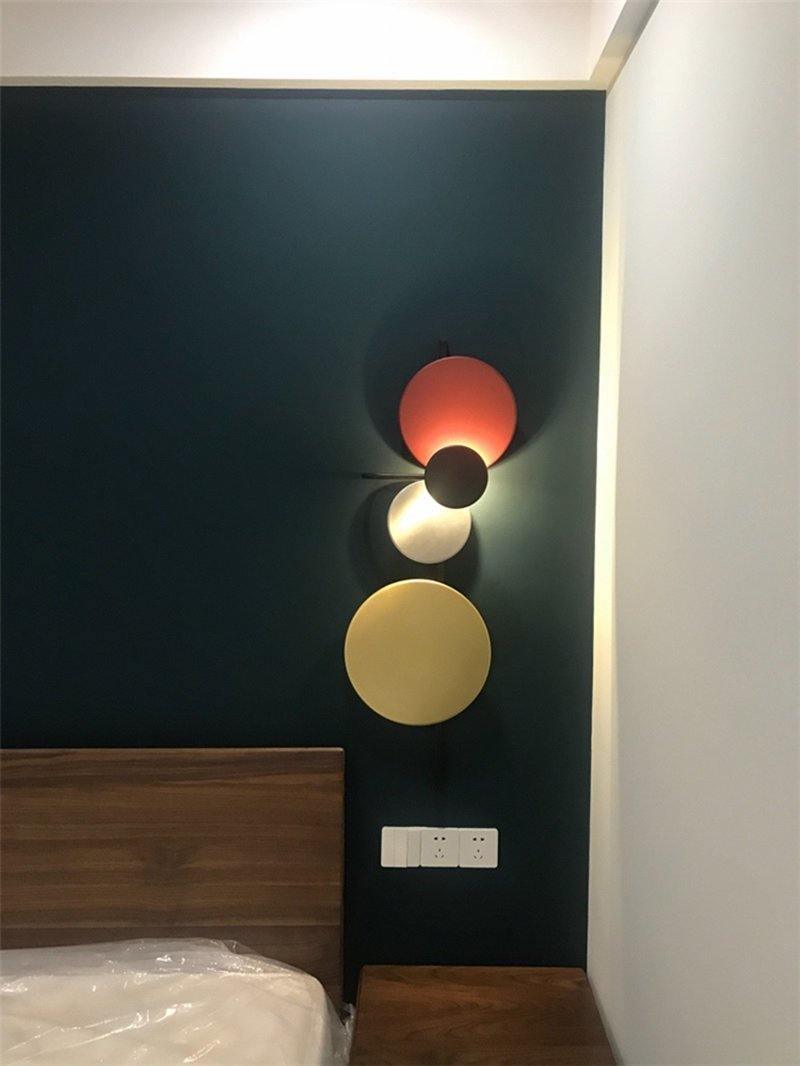 Mirq Wandleuchte mit magnetischen Scheiben Kunstvoll