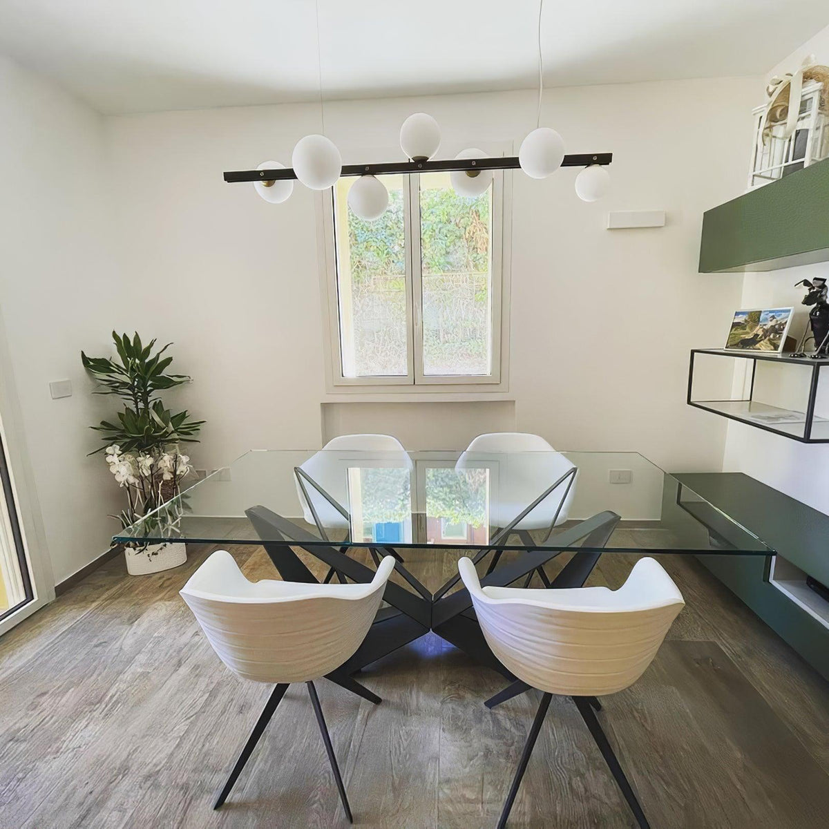 Eireraine moderne Pendelleuchte aus Glas