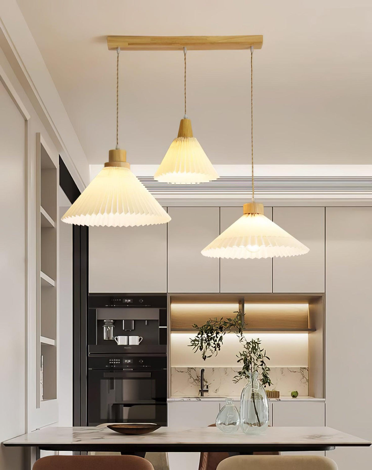 Rinisora moderne Pendelleuchte aus Holz