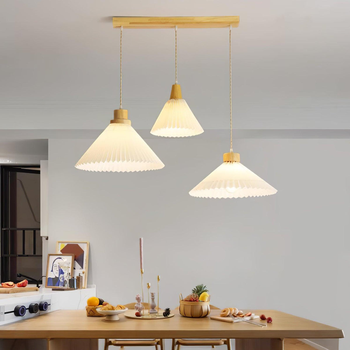 Rinisora moderne Pendelleuchte aus Holz