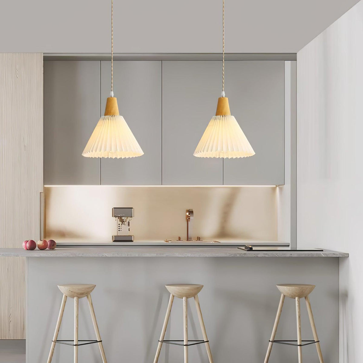 Rinisora moderne Pendelleuchte aus Holz