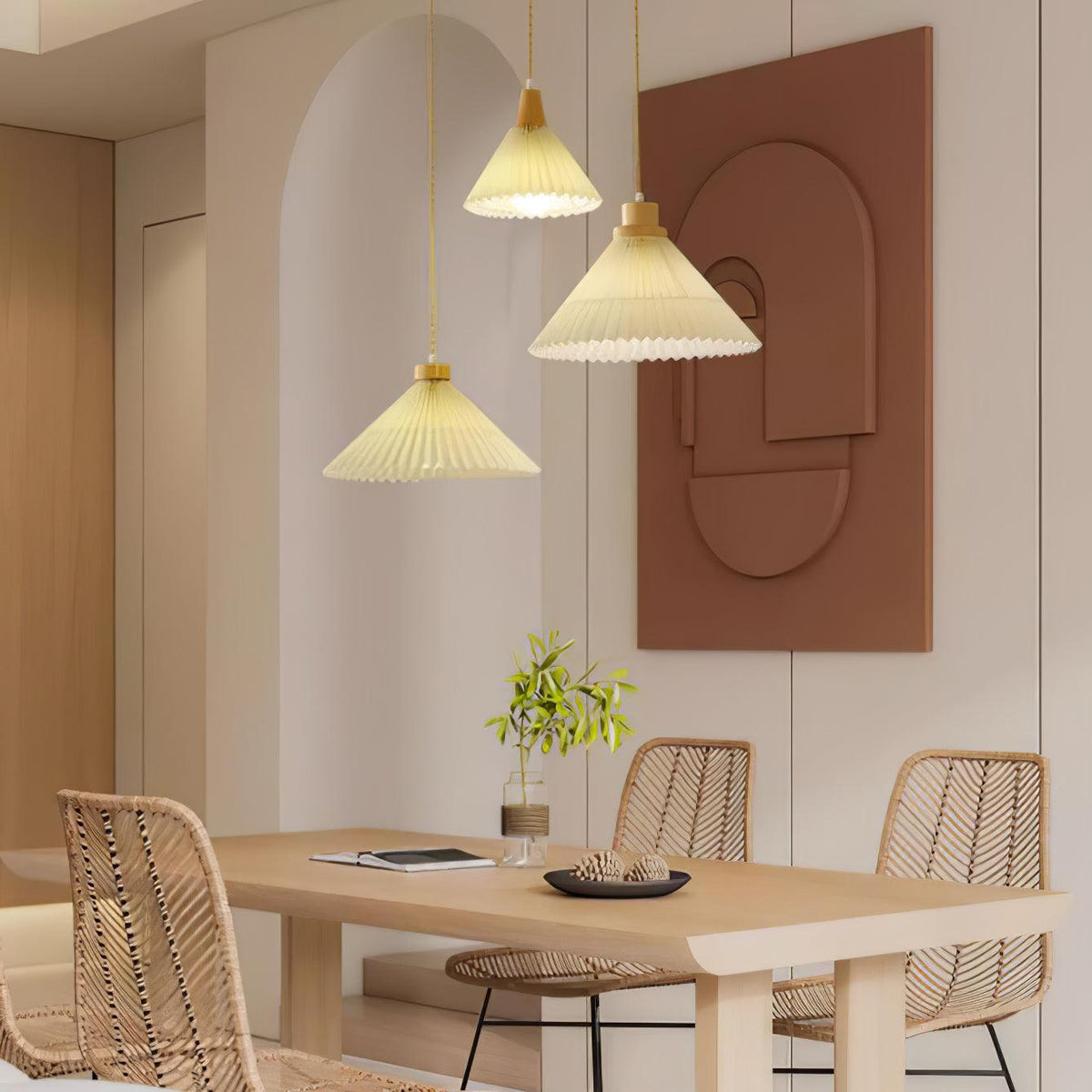 Rinisora moderne Pendelleuchte aus Holz