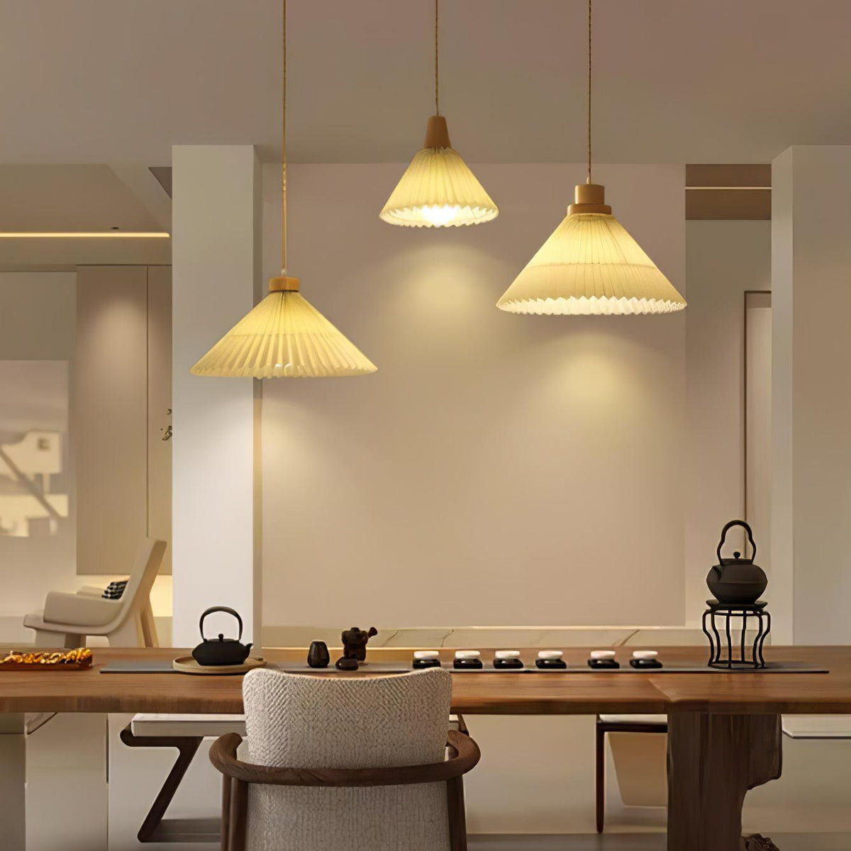 Rinisora moderne Pendelleuchte aus Holz