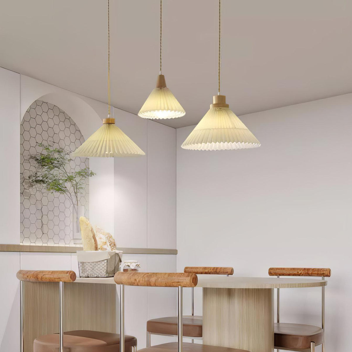 Rinisora moderne Pendelleuchte aus Holz