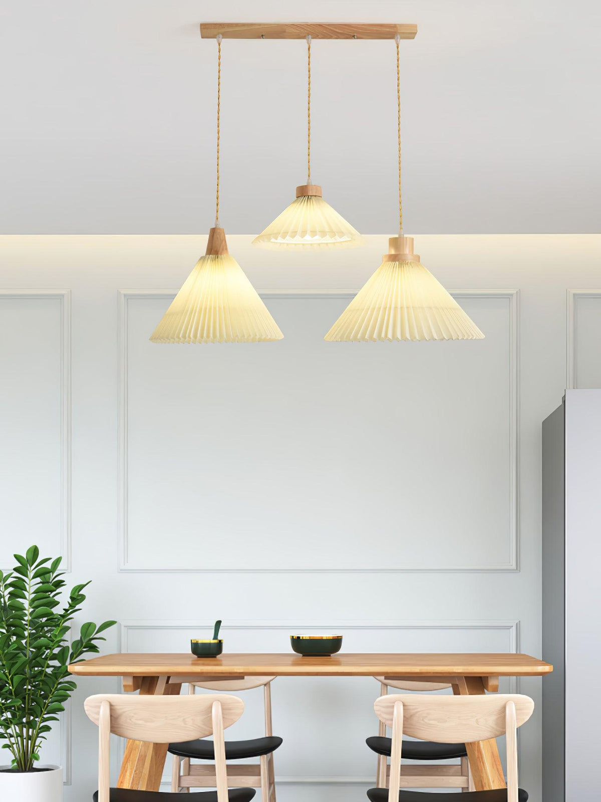 Rinisora moderne Pendelleuchte aus Holz