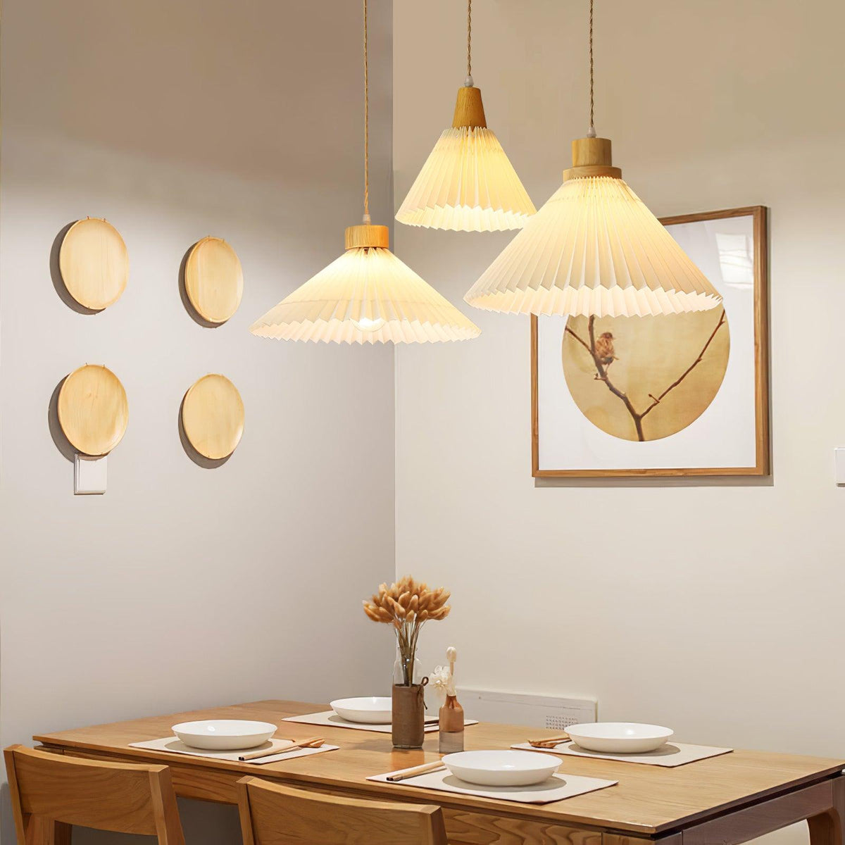 Rinisora moderne Pendelleuchte aus Holz