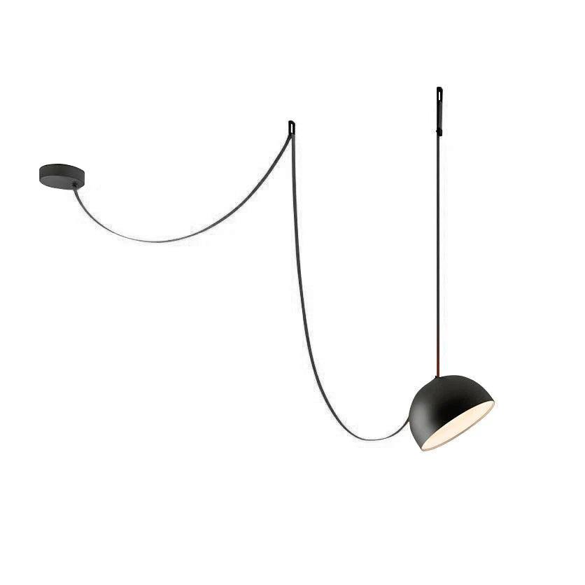 Elarok zeitgenössische minimalistische Kombination Pendelleuchte aus Leder