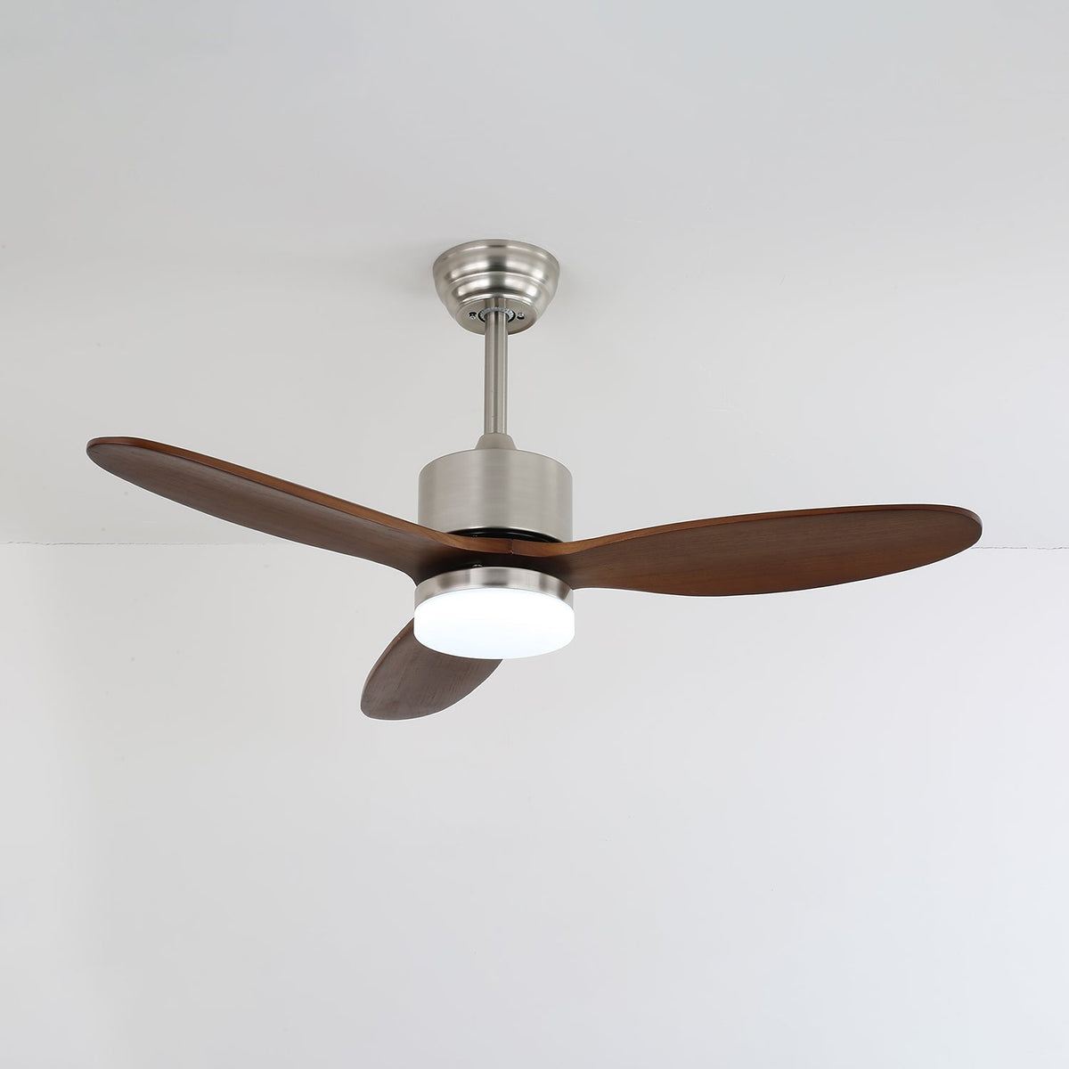 Aldirella minimalistisch Deckenventilator mit Beleuchtung aus Holz