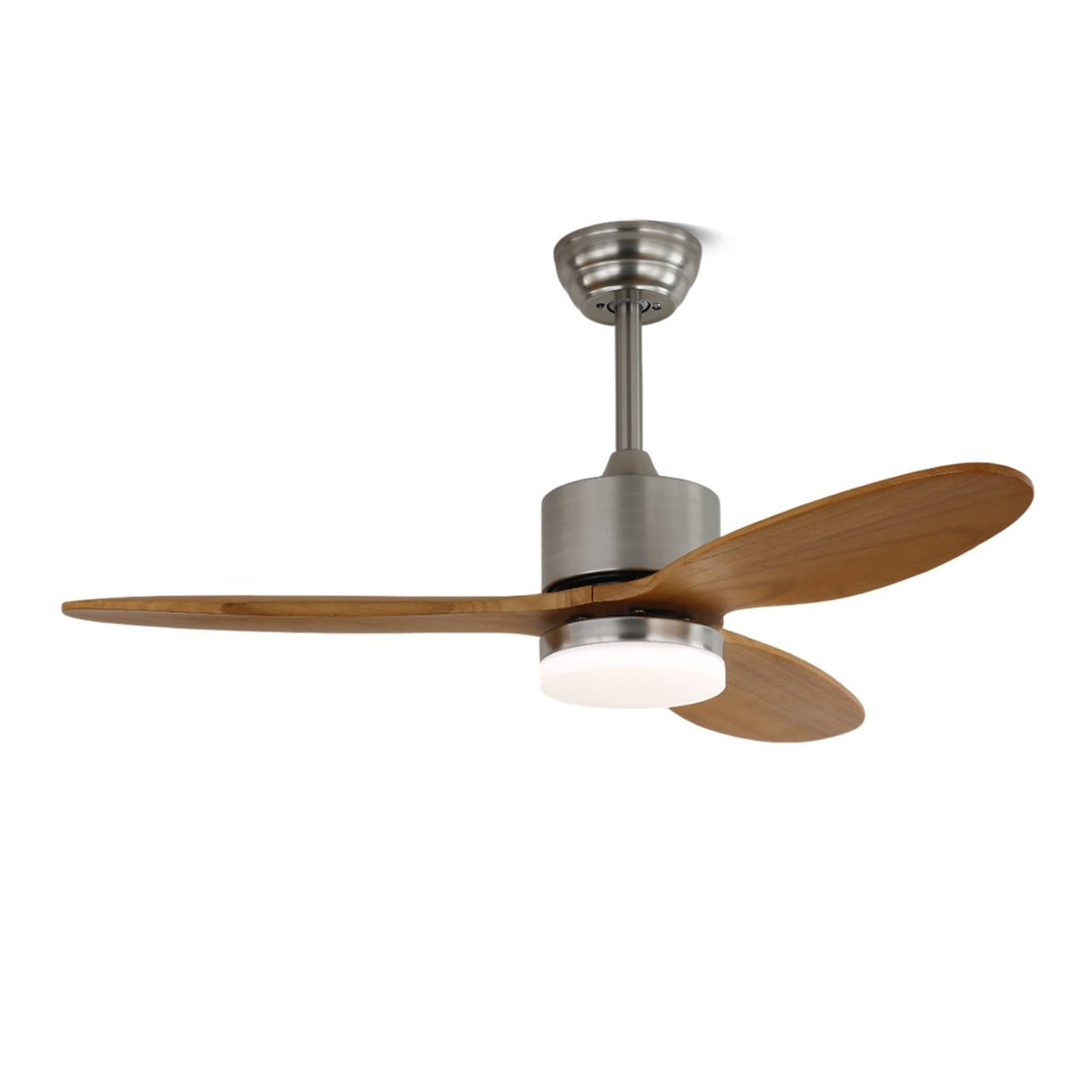Aldirella minimalistisch Deckenventilator mit Beleuchtung aus Holz