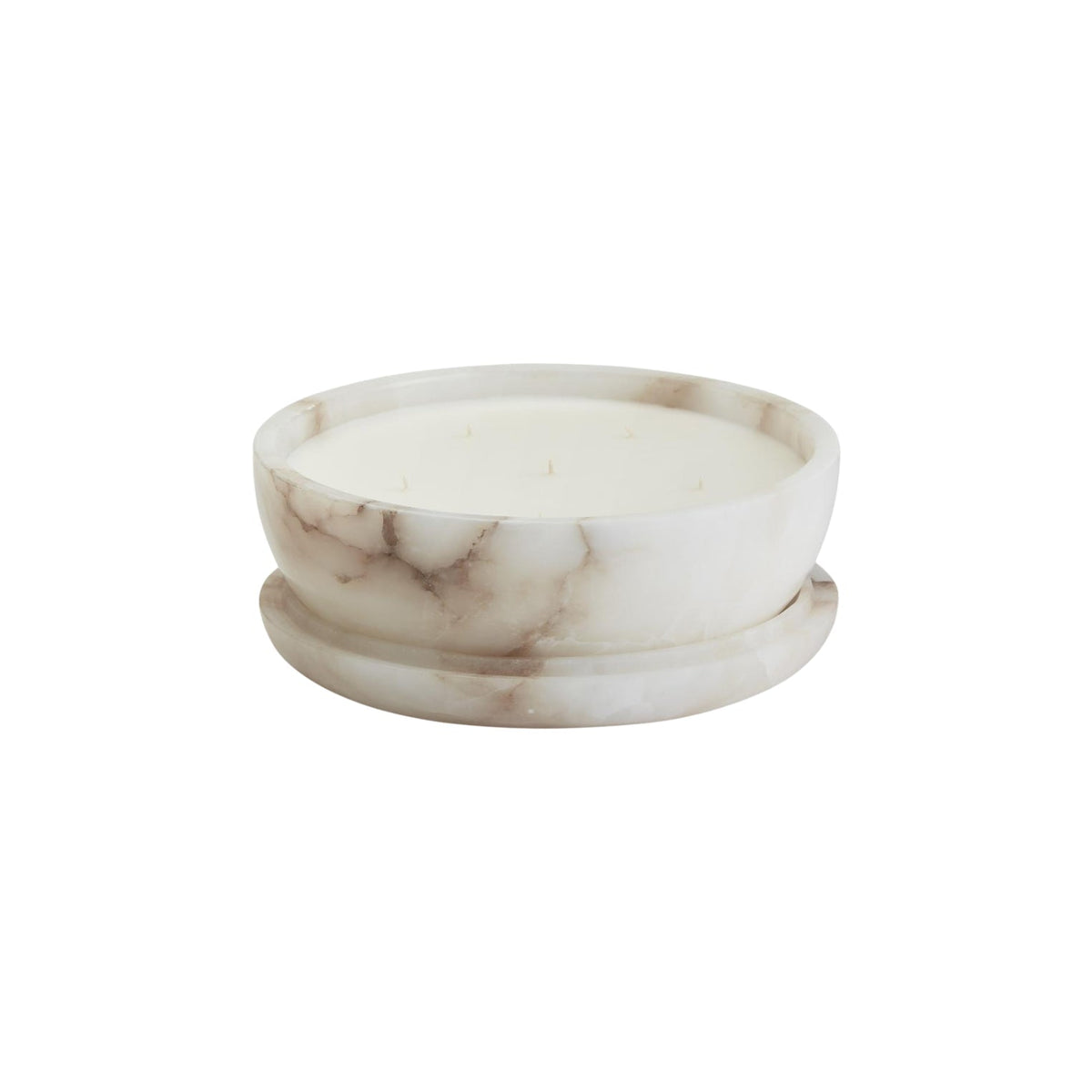 Pomelo Tass Marmor Candlestick Ornaments in Kieselsteinform