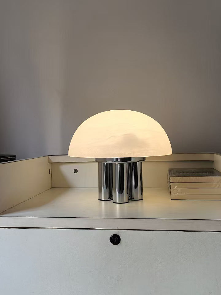 Turbiny Tischlampe aus Alabaster