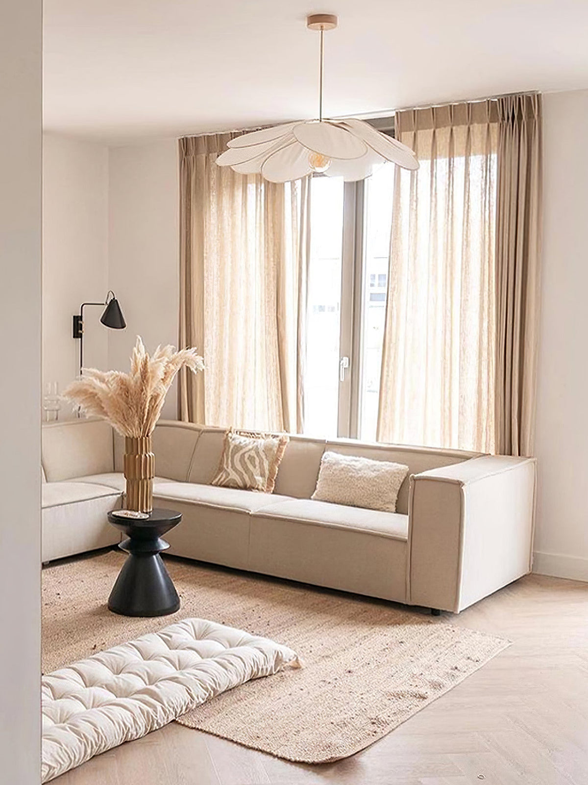 Dax Pendelleuchte aus Stoff im nature-inspirierten Design
