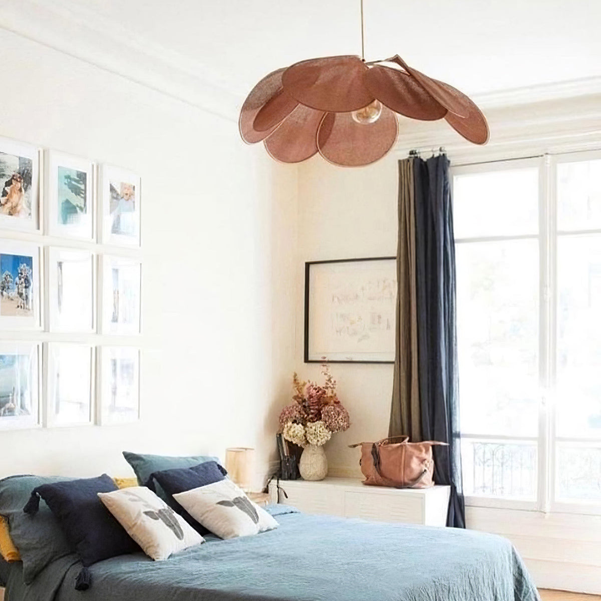 Dax Pendelleuchte aus Stoff im nature-inspirierten Design