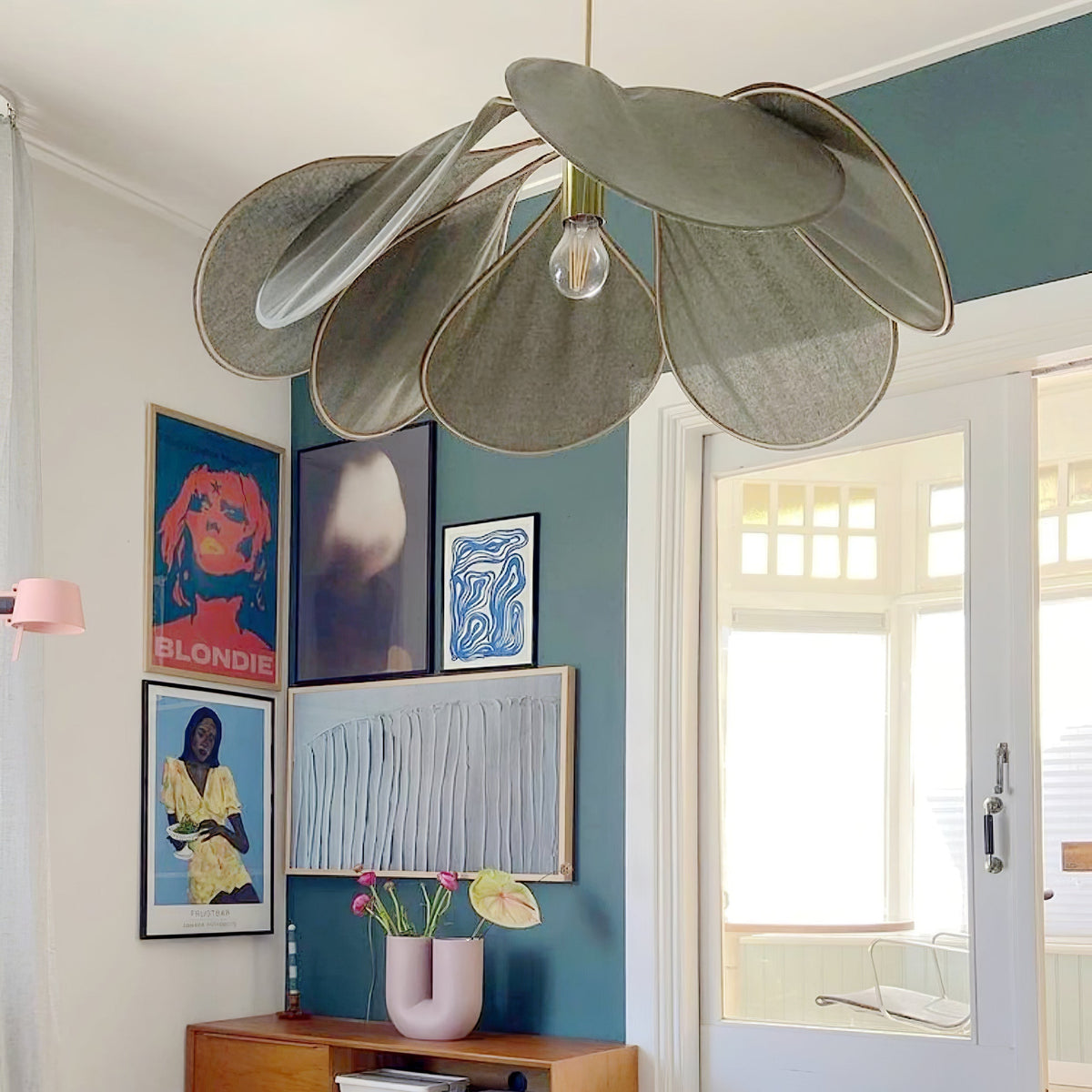 Dax Pendelleuchte aus Stoff im nature-inspirierten Design