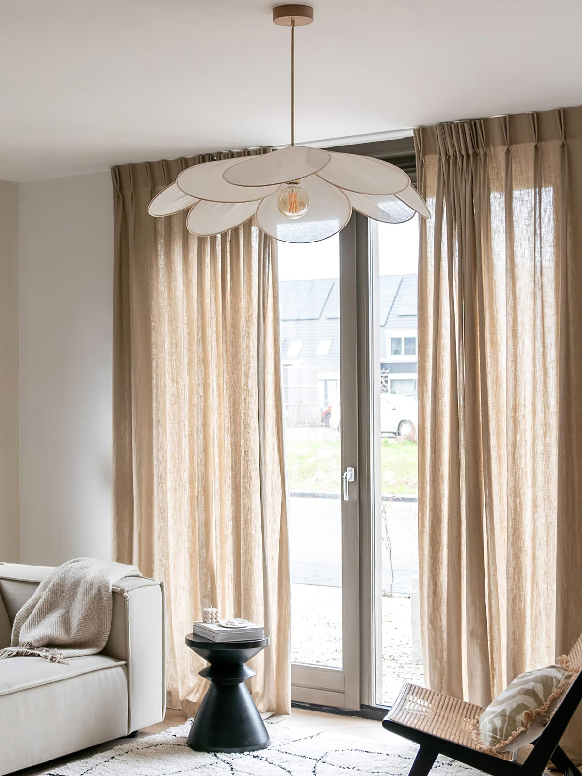 Dax Pendelleuchte aus Stoff im nature-inspirierten Design