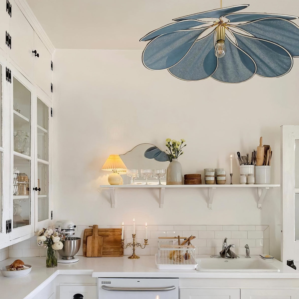 Dax Pendelleuchte aus Stoff im nature-inspirierten Design