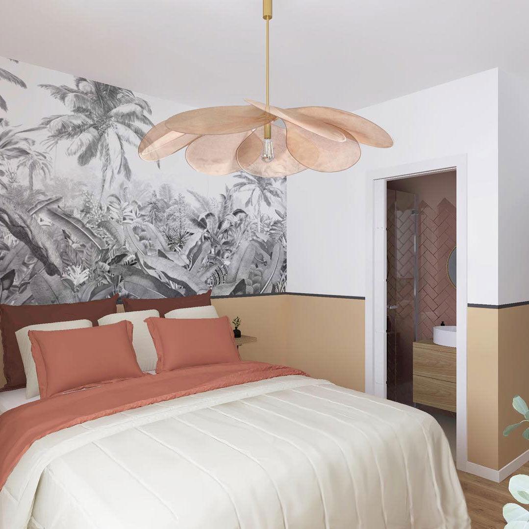 Dax Pendelleuchte aus Stoff im nature-inspirierten Design
