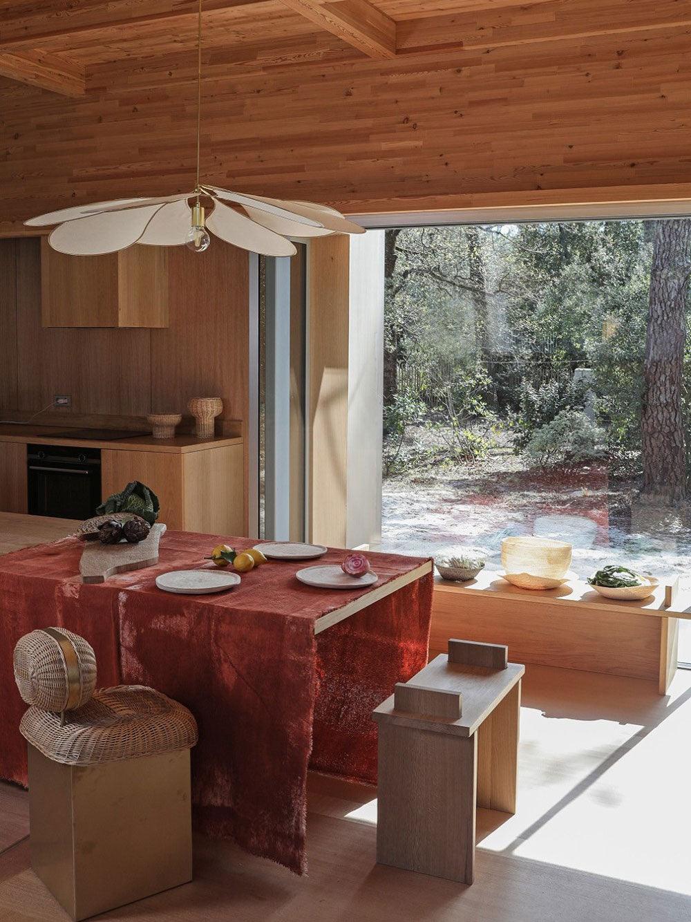Dax Pendelleuchte aus Stoff im nature-inspirierten Design