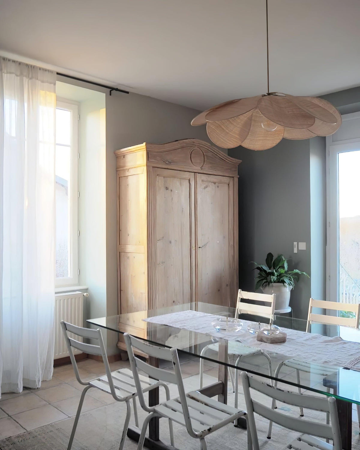 Dax Pendelleuchte aus Stoff im nature-inspirierten Design