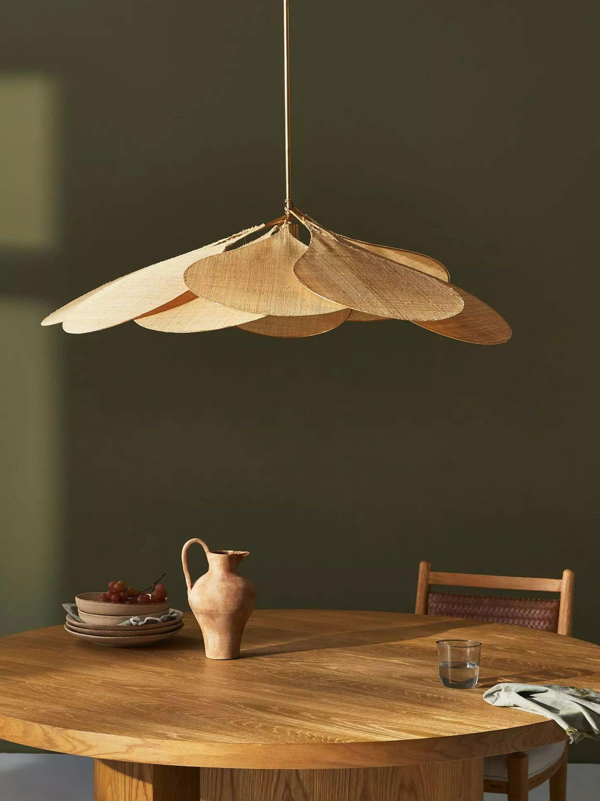 Dax Pendelleuchte aus Stoff im nature-inspirierten Design