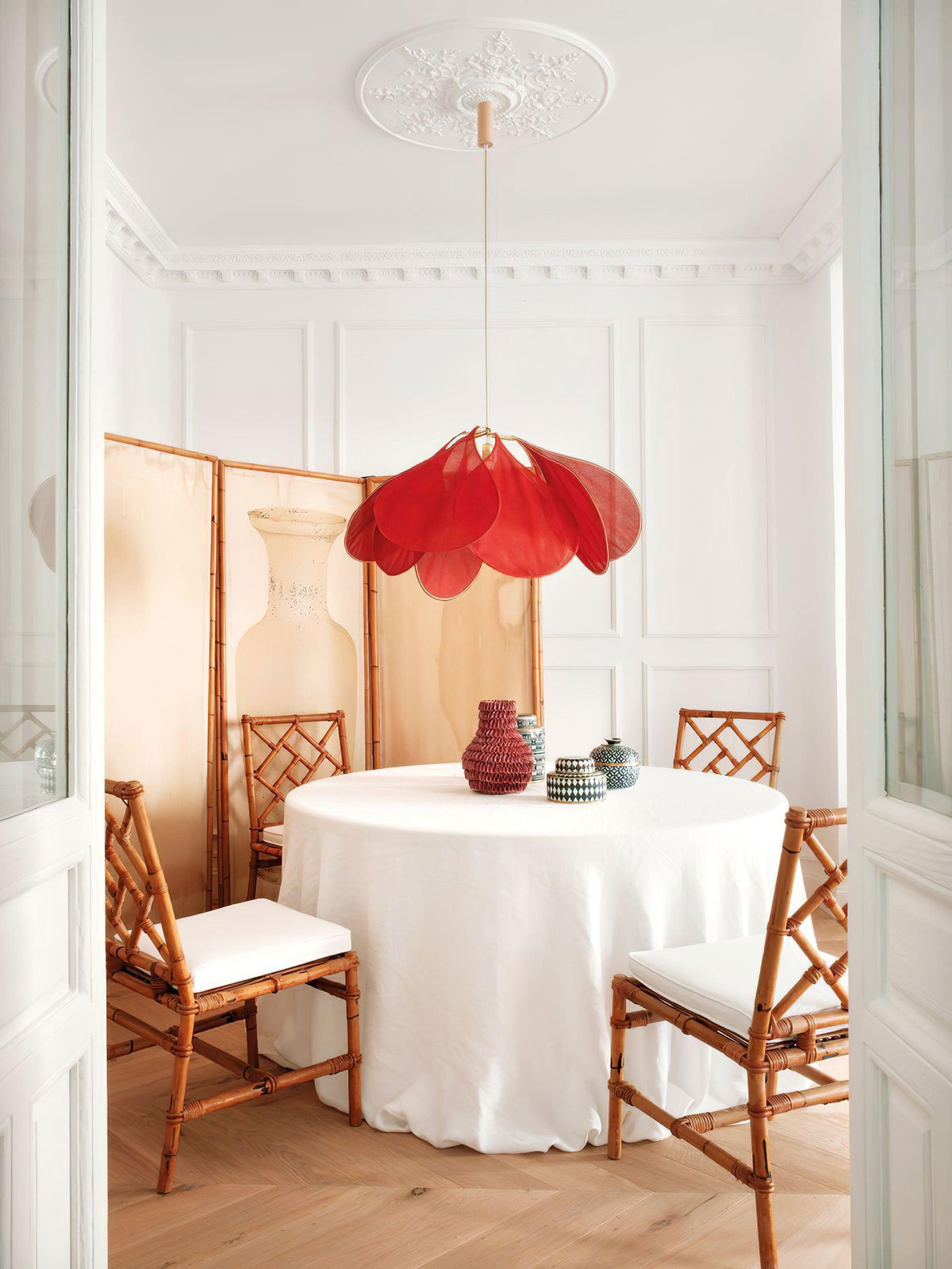 Dax Pendelleuchte aus Stoff im nature-inspirierten Design