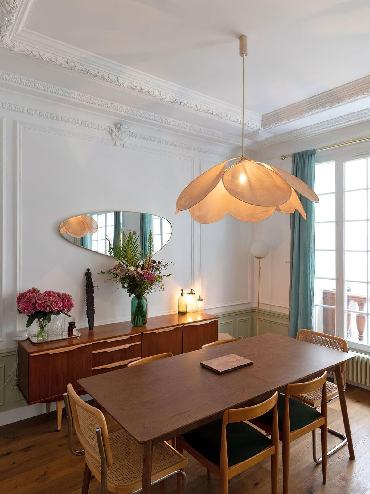 Dax Pendelleuchte aus Stoff im nature-inspirierten Design