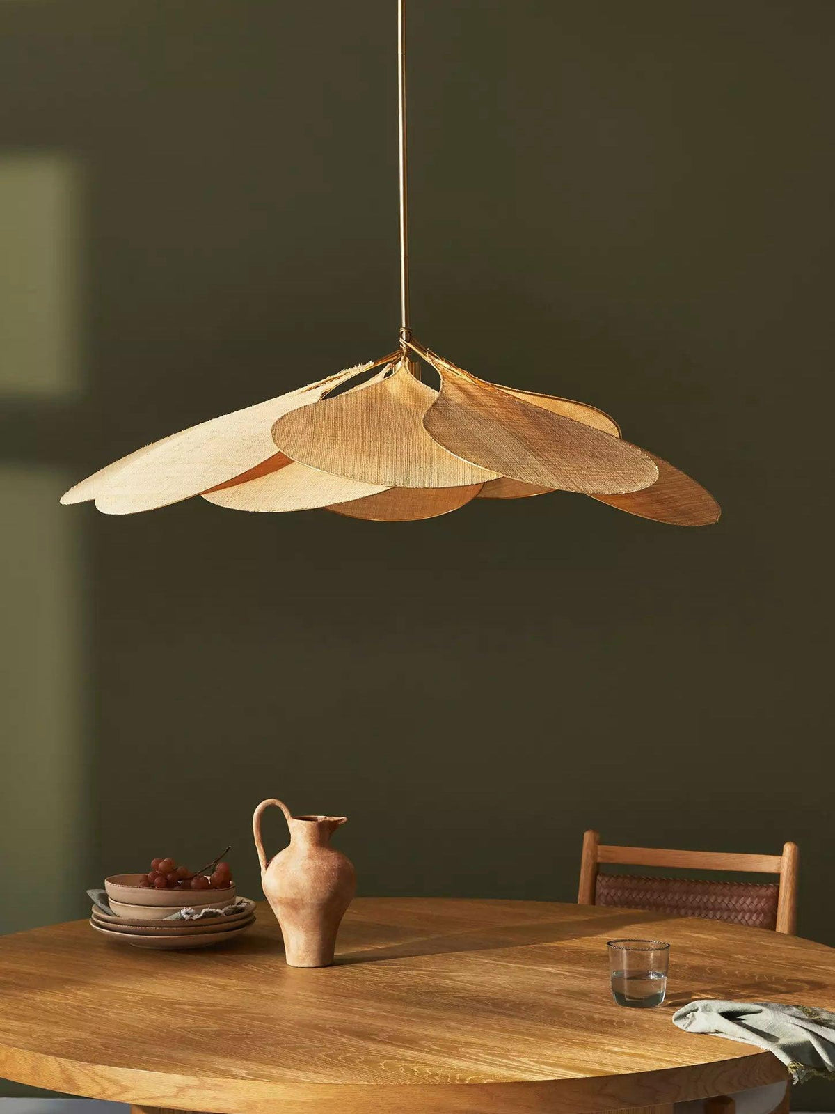 Dax Pendelleuchte aus Stoff im nature-inspirierten Design