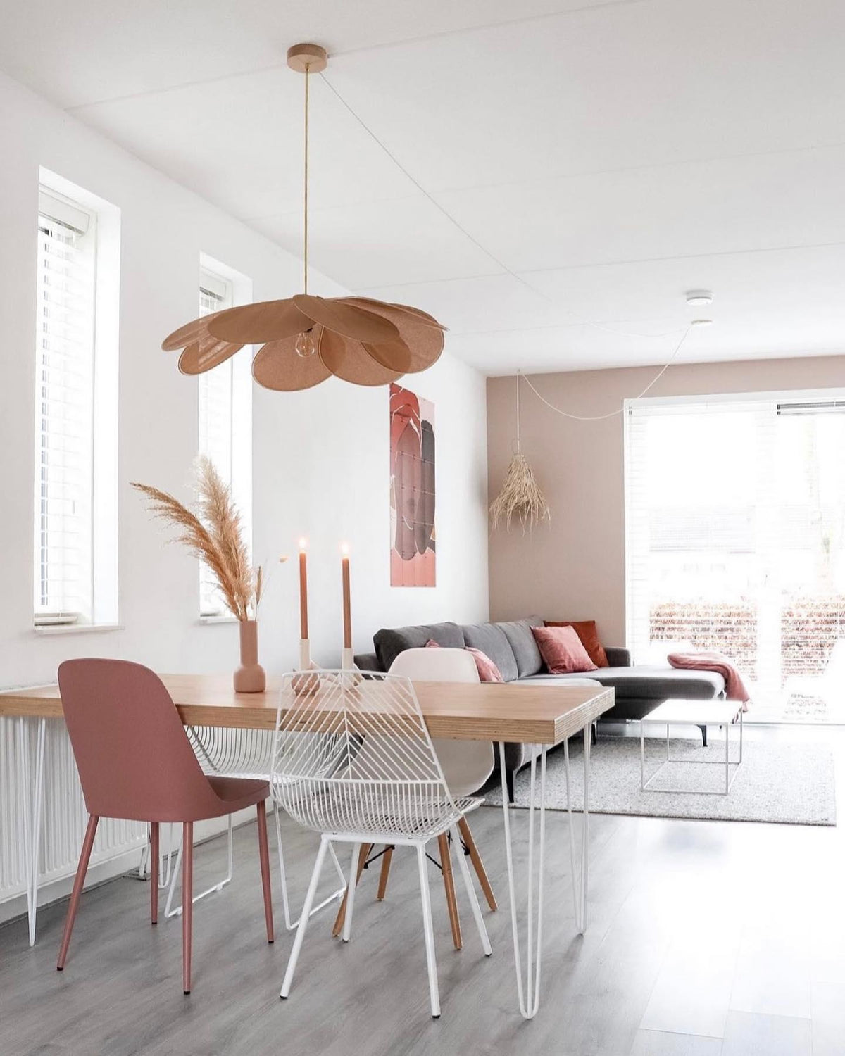 Dax Pendelleuchte aus Stoff im nature-inspirierten Design
