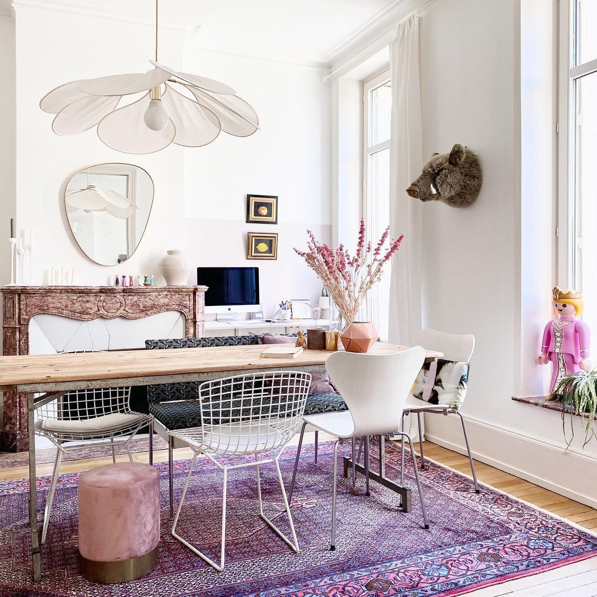 Dax Pendelleuchte aus Stoff im nature-inspirierten Design