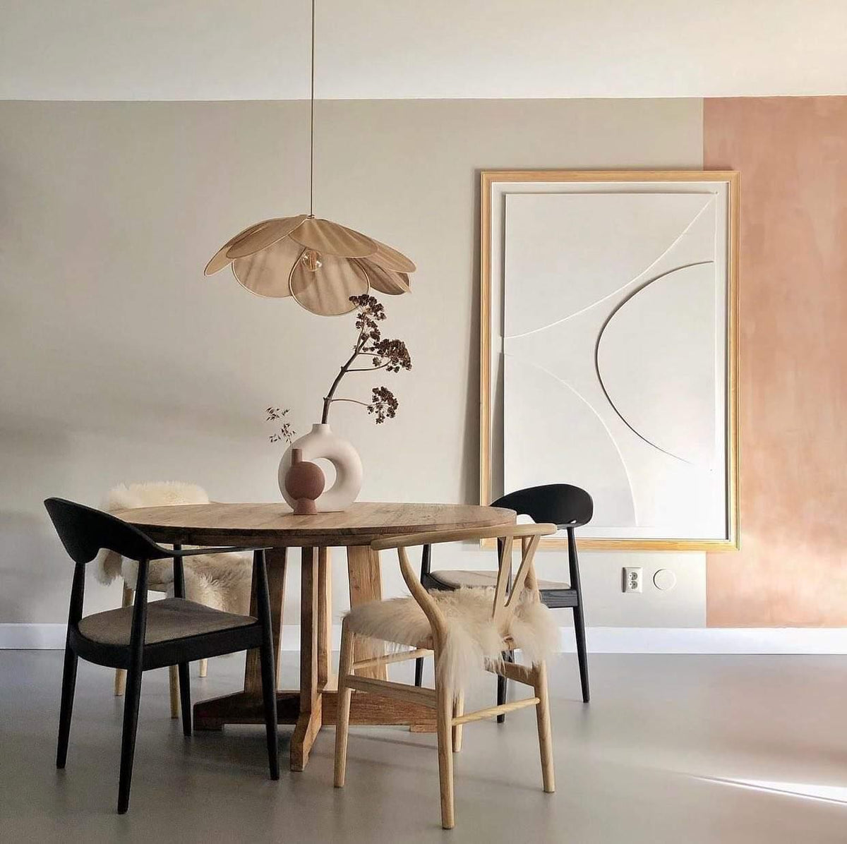 Dax Pendelleuchte aus Stoff im nature-inspirierten Design