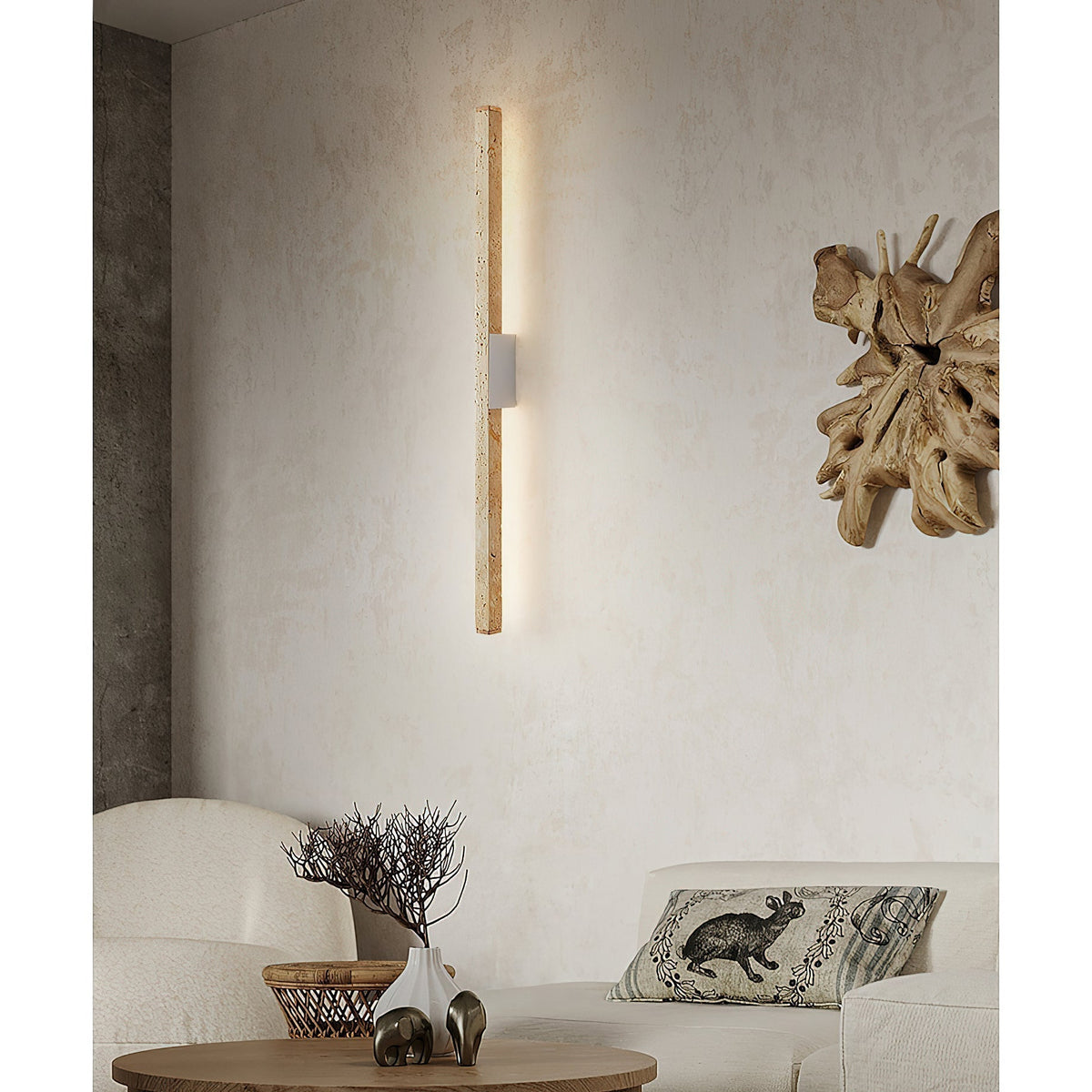 Vivyna Travertine Wandleuchte