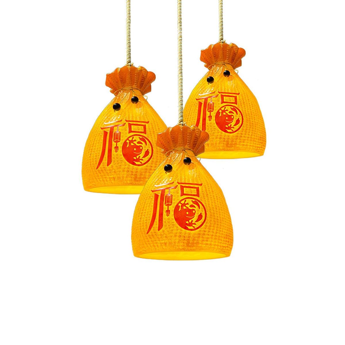 Firten Pendelleuchte aus Kunstharz im Pouch-Design