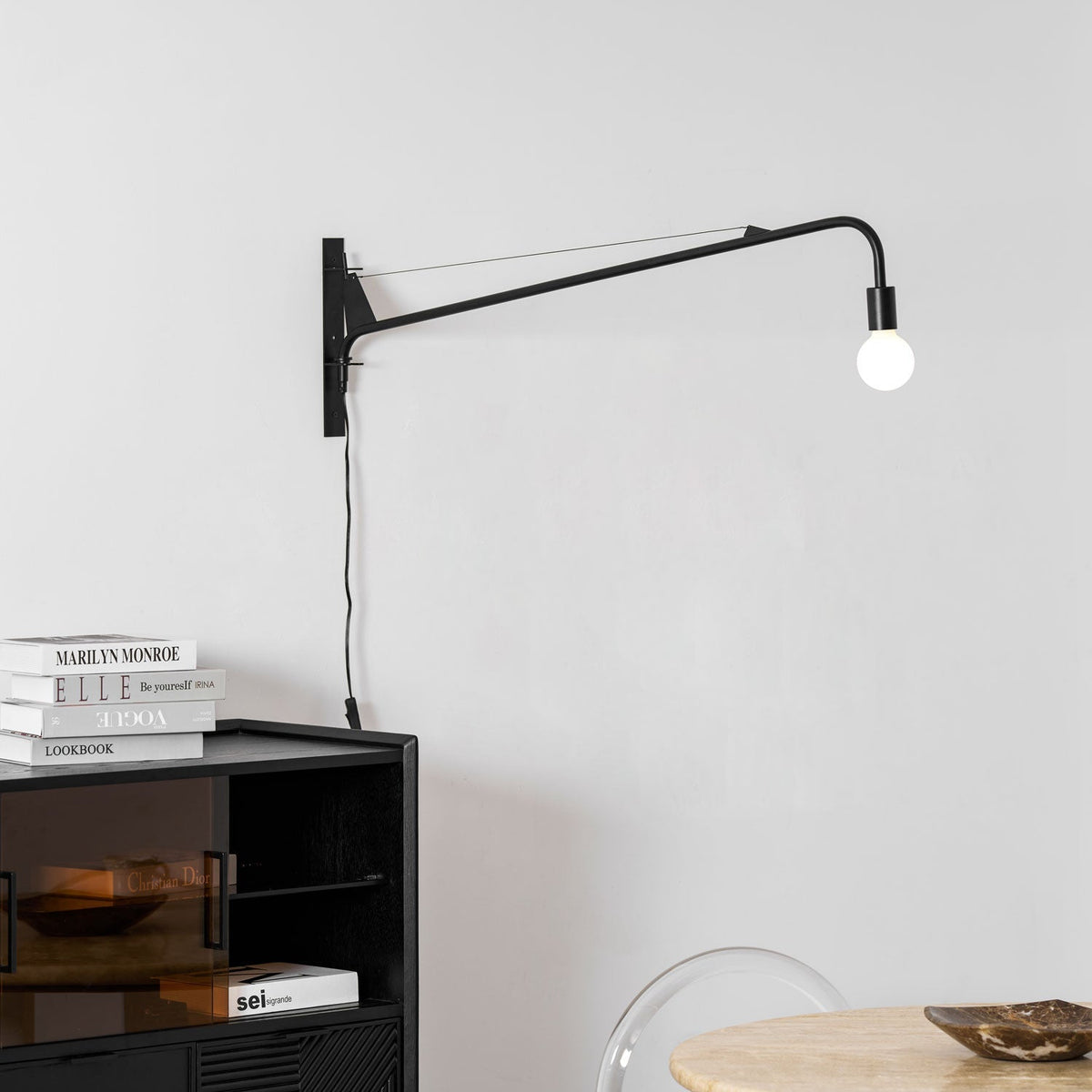 Blu zeitgenössische minimalistische Wandleuchte