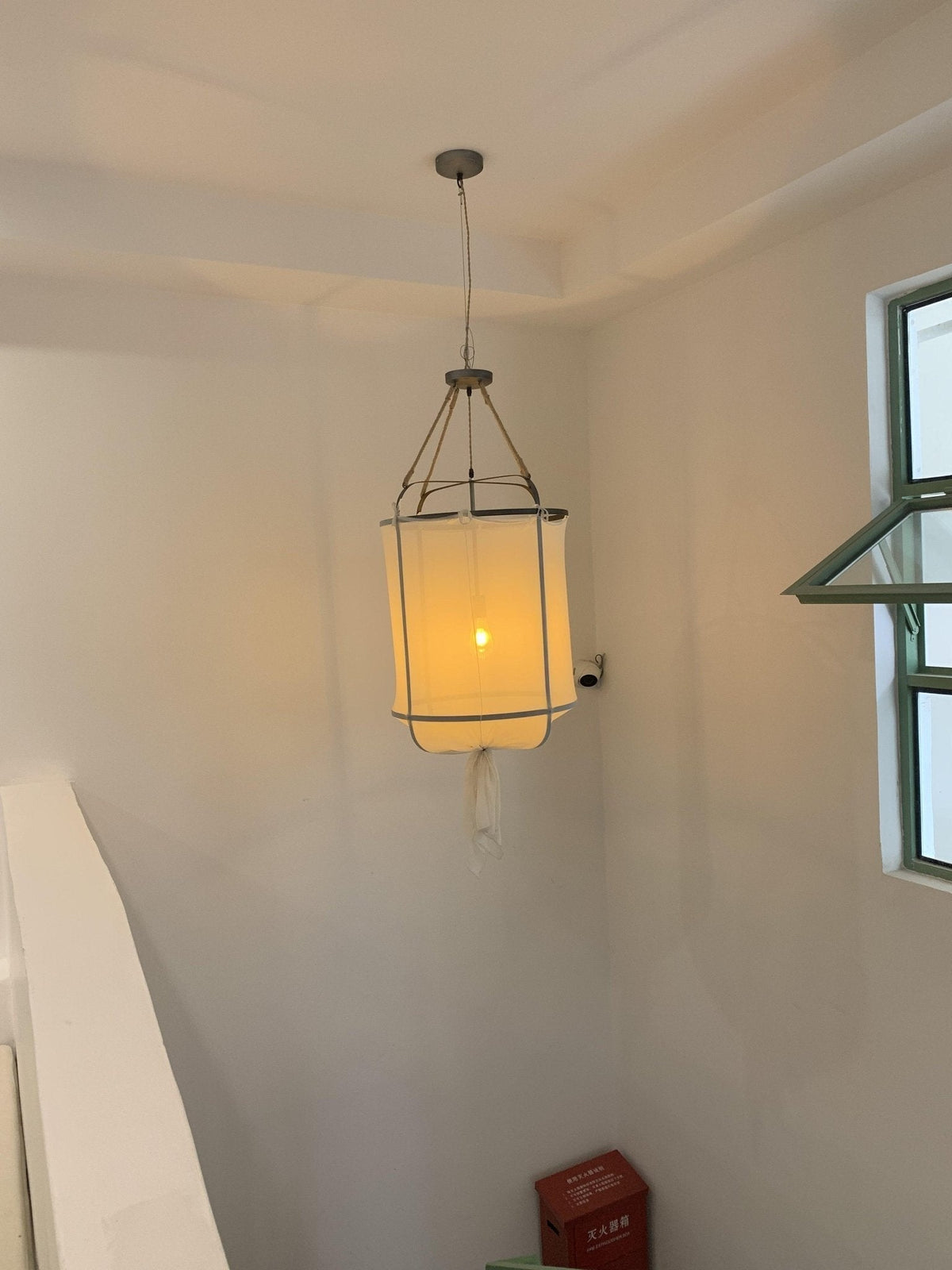 Lininora Pendelleuchte aus Stoff im Boho-Stil