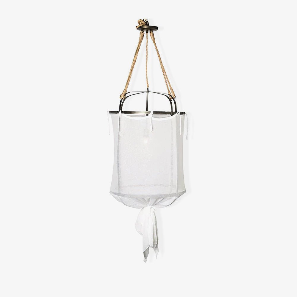 Lininora Pendelleuchte aus Stoff im Boho-Stil