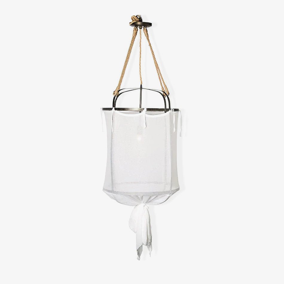 Lininora Pendelleuchte aus Stoff im Boho-Stil