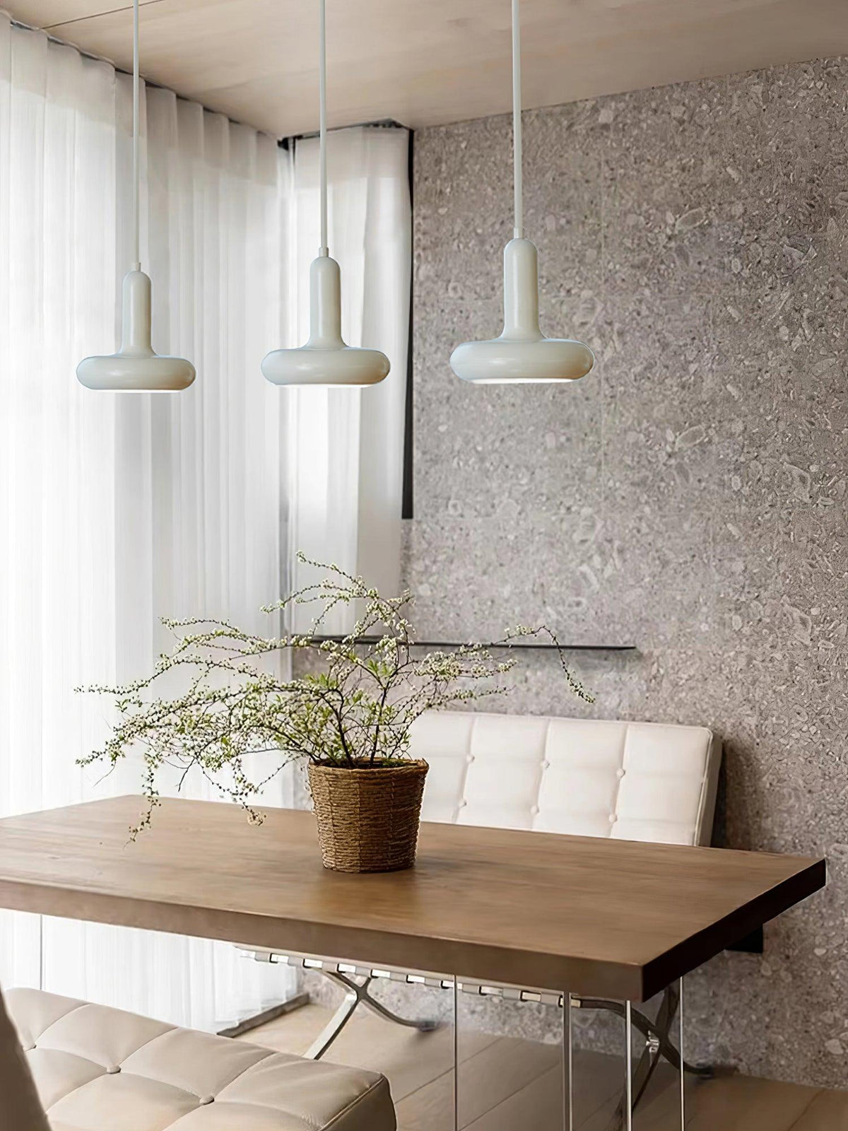Lunaren Cozy Classic Pendelleuchte in Creme