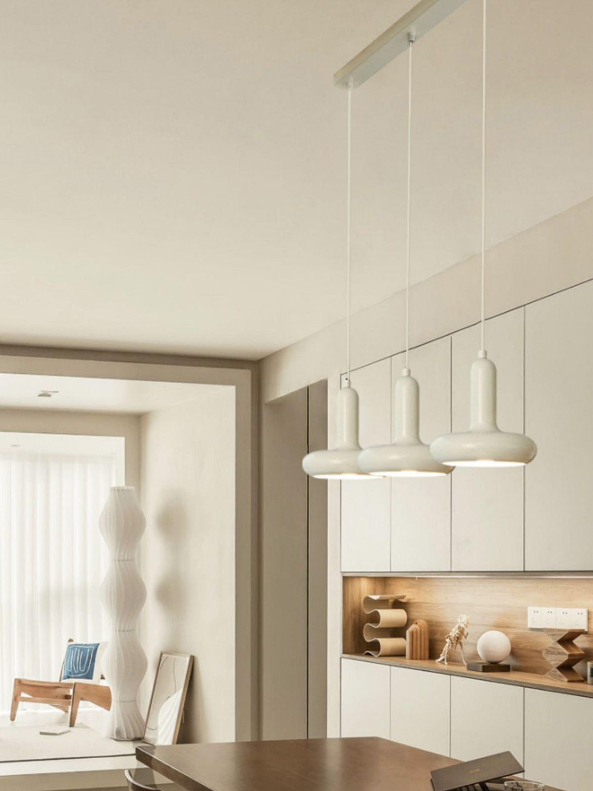 Lunaren Cozy Classic Pendelleuchte in Creme