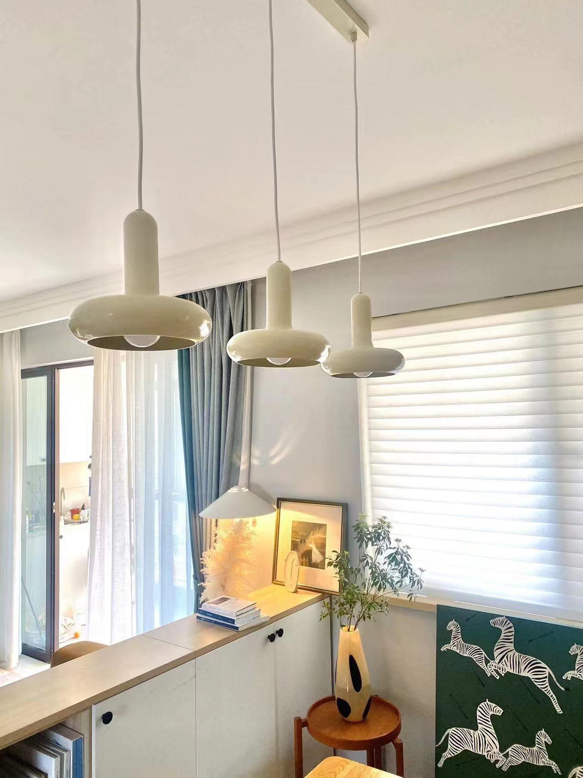 Lunaren Cozy Classic Pendelleuchte in Creme