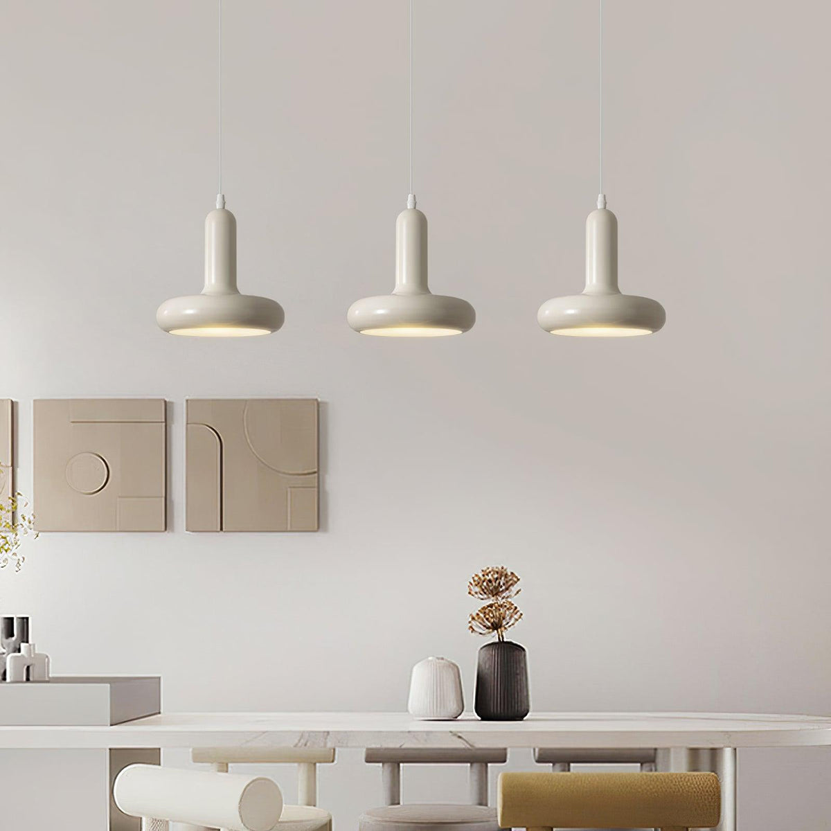 Lunaren Cozy Classic Pendelleuchte in Creme
