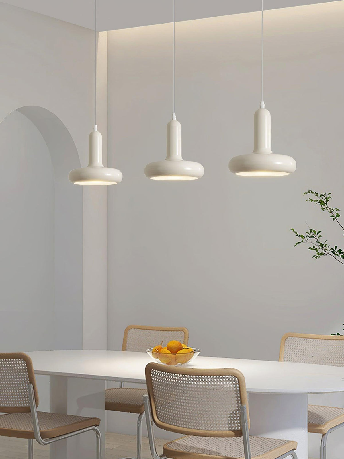 Lunaren Cozy Classic Pendelleuchte in Creme