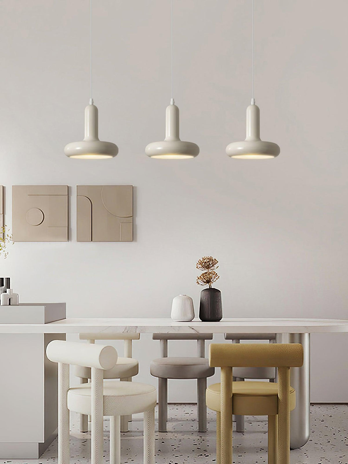 Lunaren Cozy Classic Pendelleuchte in Creme
