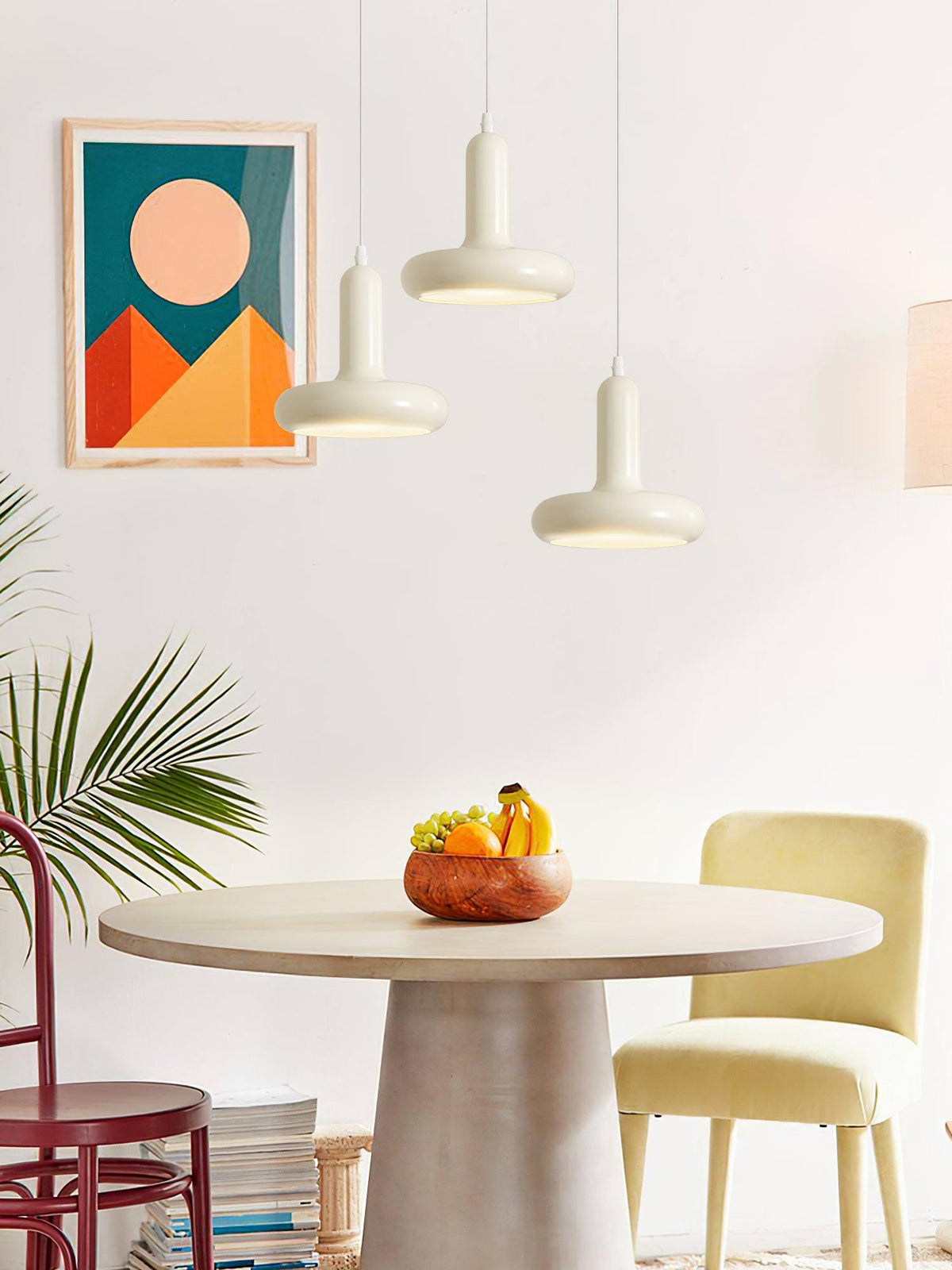 Lunaren Cozy Classic Pendelleuchte in Creme