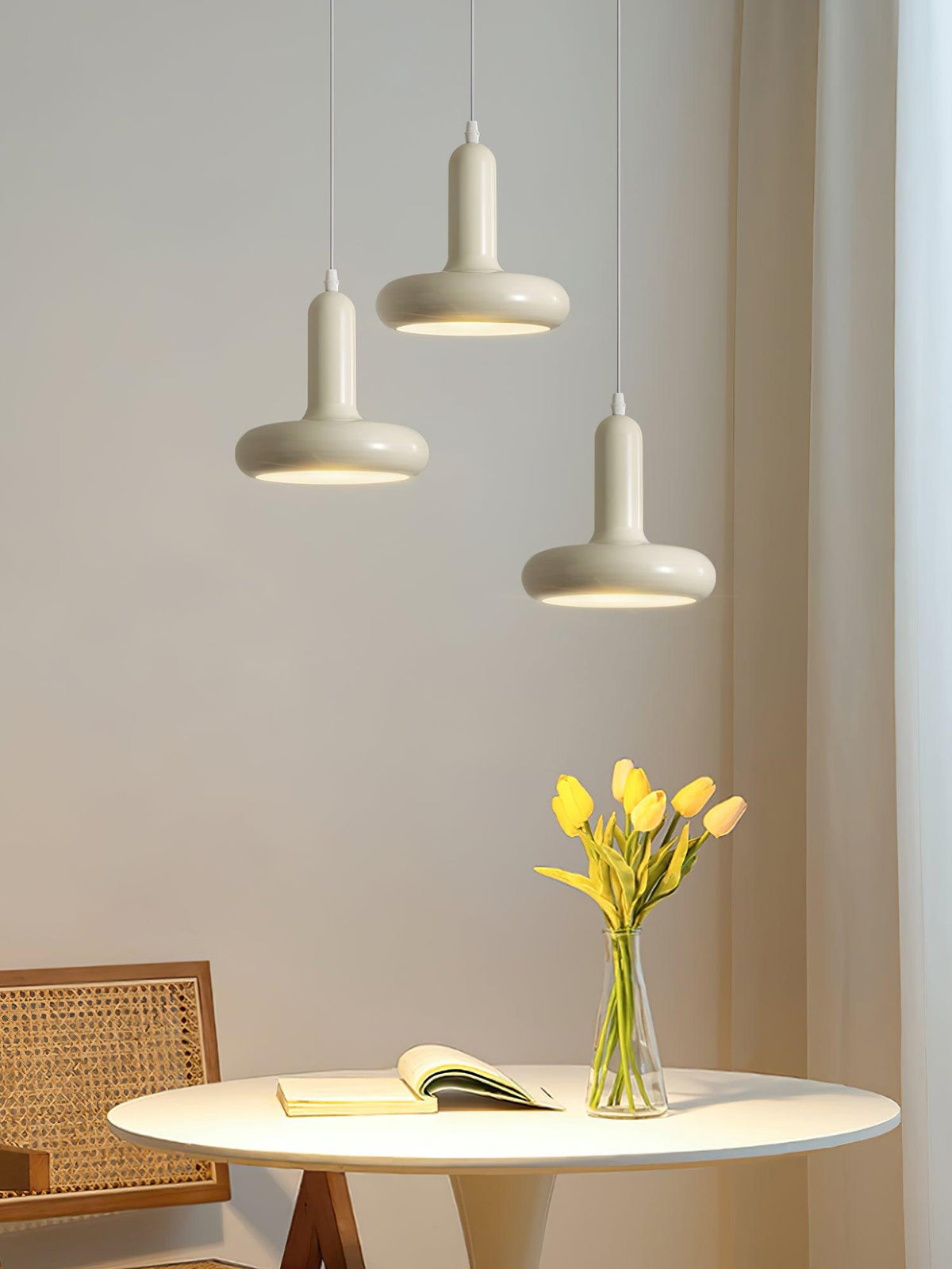 Lunaren Cozy Classic Pendelleuchte in Creme