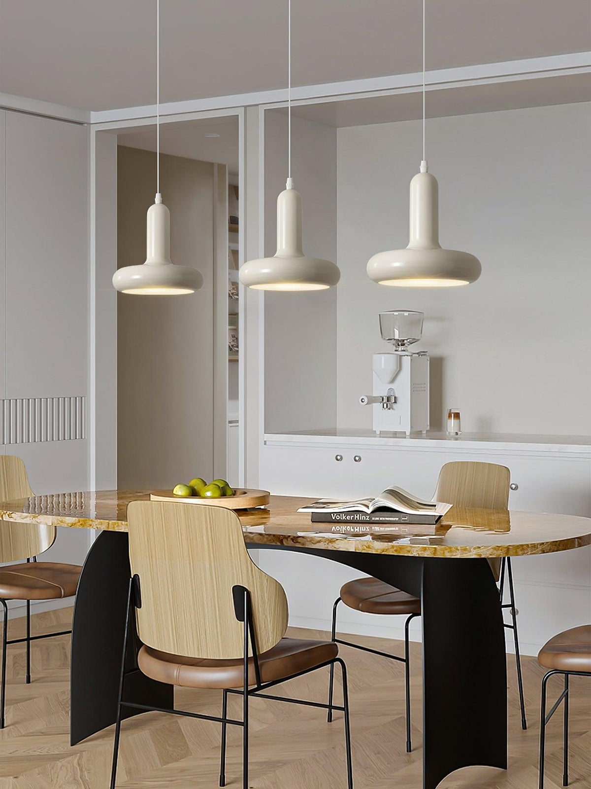 Lunaren Cozy Classic Pendelleuchte in Creme